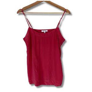 Madewell Women's Silk Tank Top Coral Pink Size 4